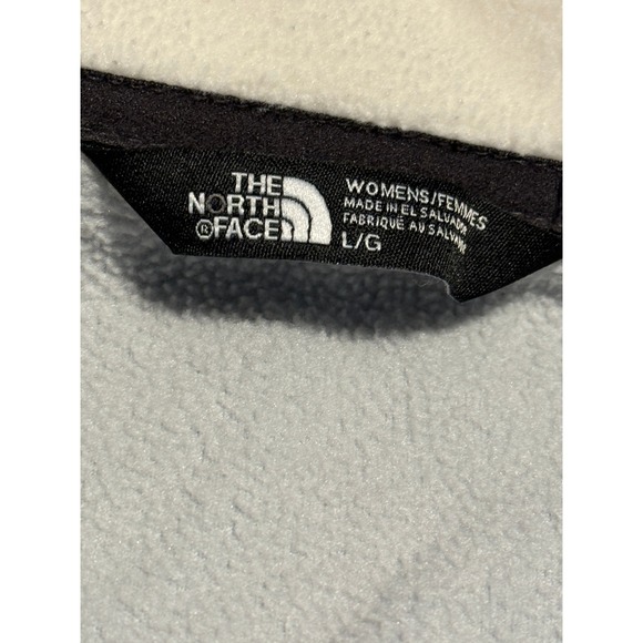The North Face Fleece Jacket Womens L G Cream Gray Zip Up Outdoor Warm - Picture 6 of 16